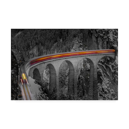 Andreas Agazzi 'Ghost Rider Viaduct' Canvas Art,30x47